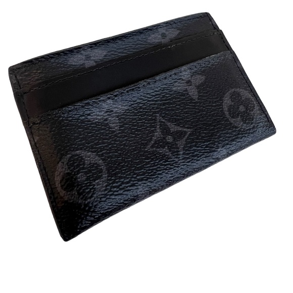 Louis Vuitton Monogram Eclipse Porte-Cartes Double Card Holder Wallet - Picture 4 of 8